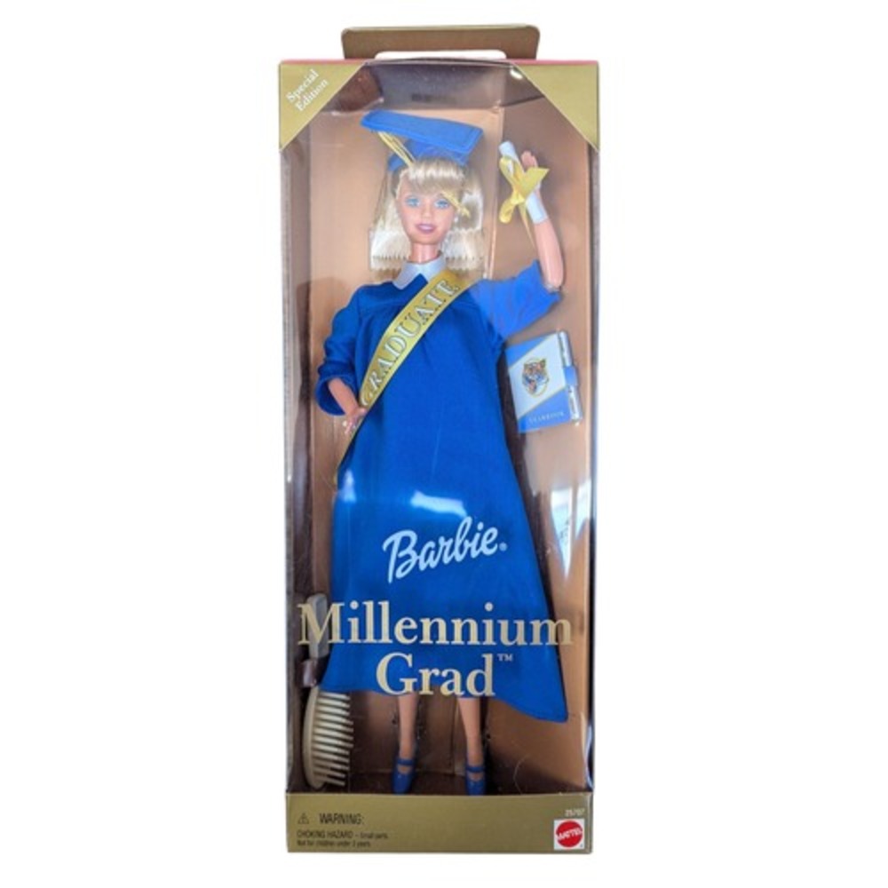 2000 Mattel Barbie Special Edition Millennium Grad Doll 25707 - Blue Gown